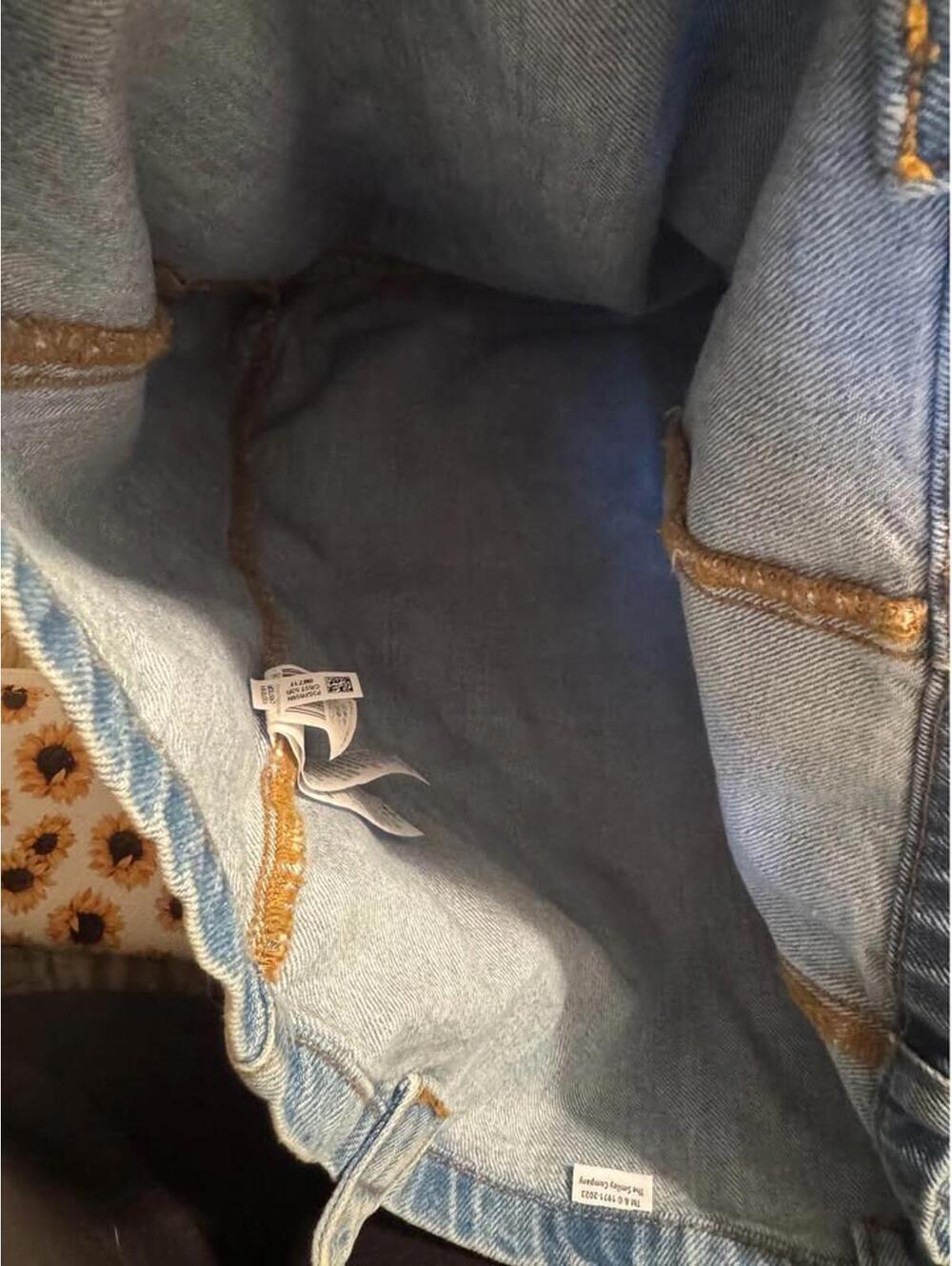 American Eagle Denim Smiley Shoulder Bag - Picture 4 of 4